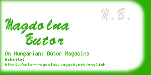 magdolna butor business card